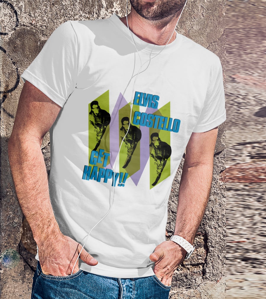 Elvis Costello Get Happy EVCTL 10 Be T-Shirt