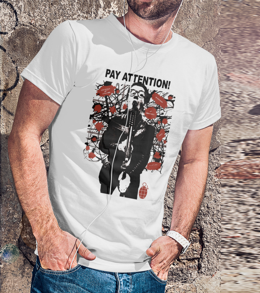 Pay Attention EVCTL 15 Amplified Warnings Get Angry New Frenzy T-Shirt