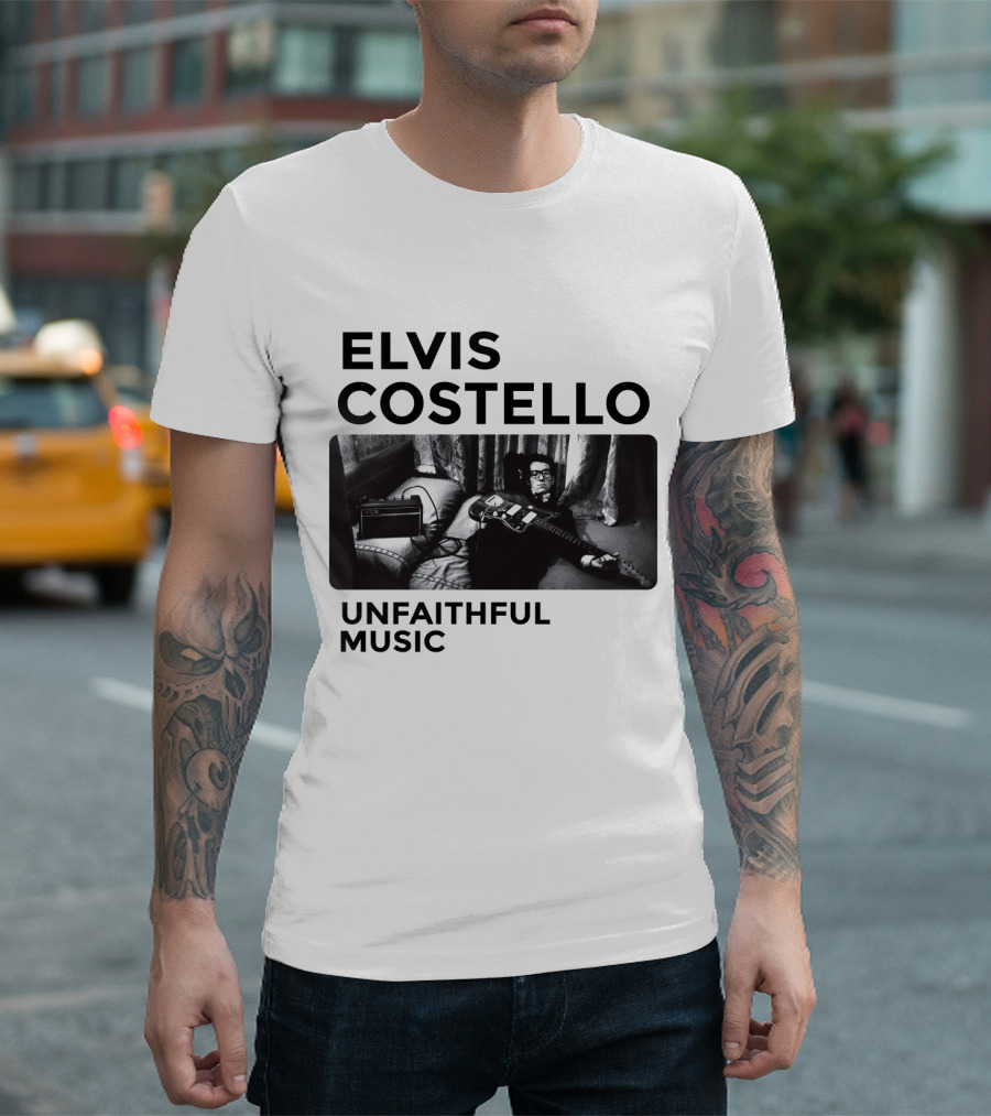 Elvis Costello Unfaithful Music Album Cover Image T-Shirt