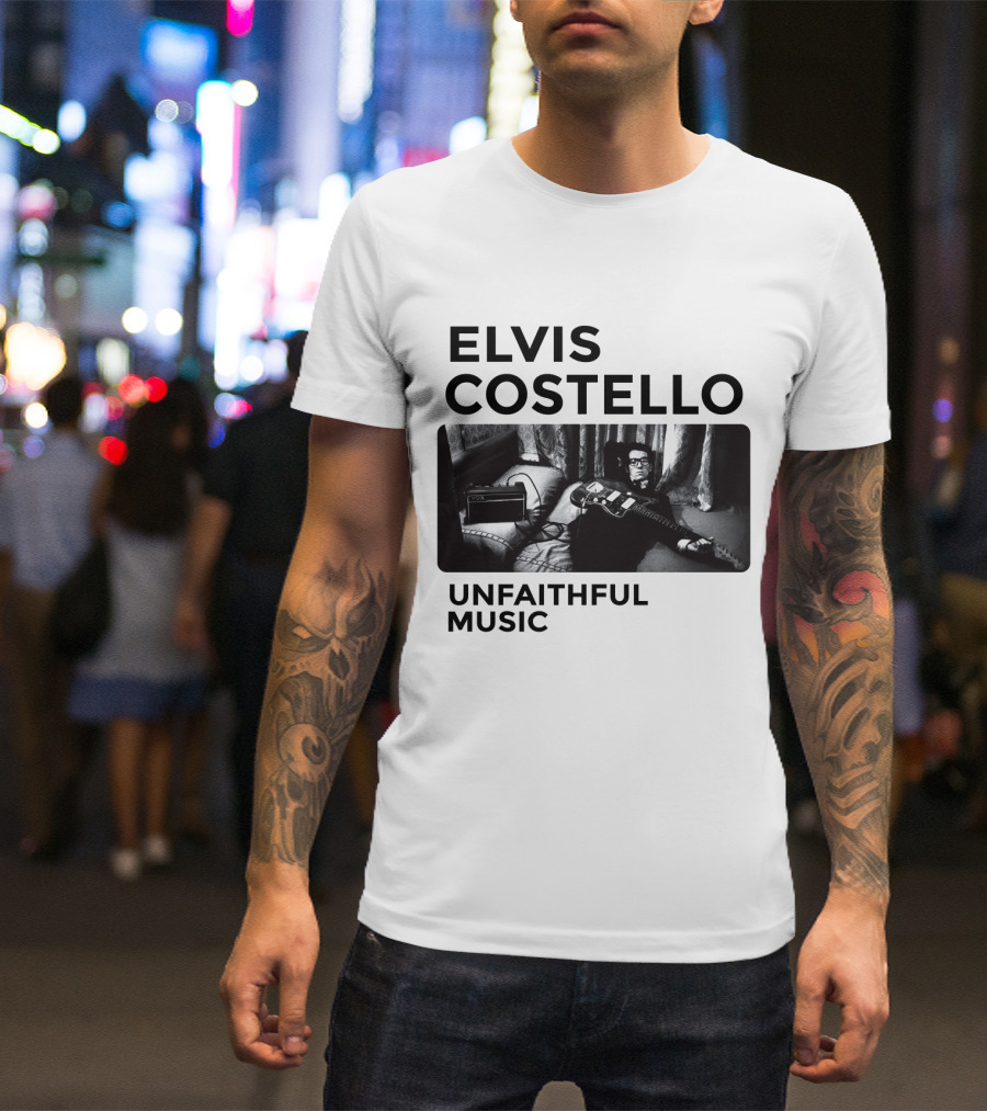 Elvis Costello Unfaithful Music Album Cover Image T-Shirt