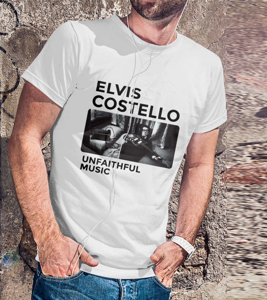 Elvis Costello Unfaithful Music Album Cover Image T-Shirt