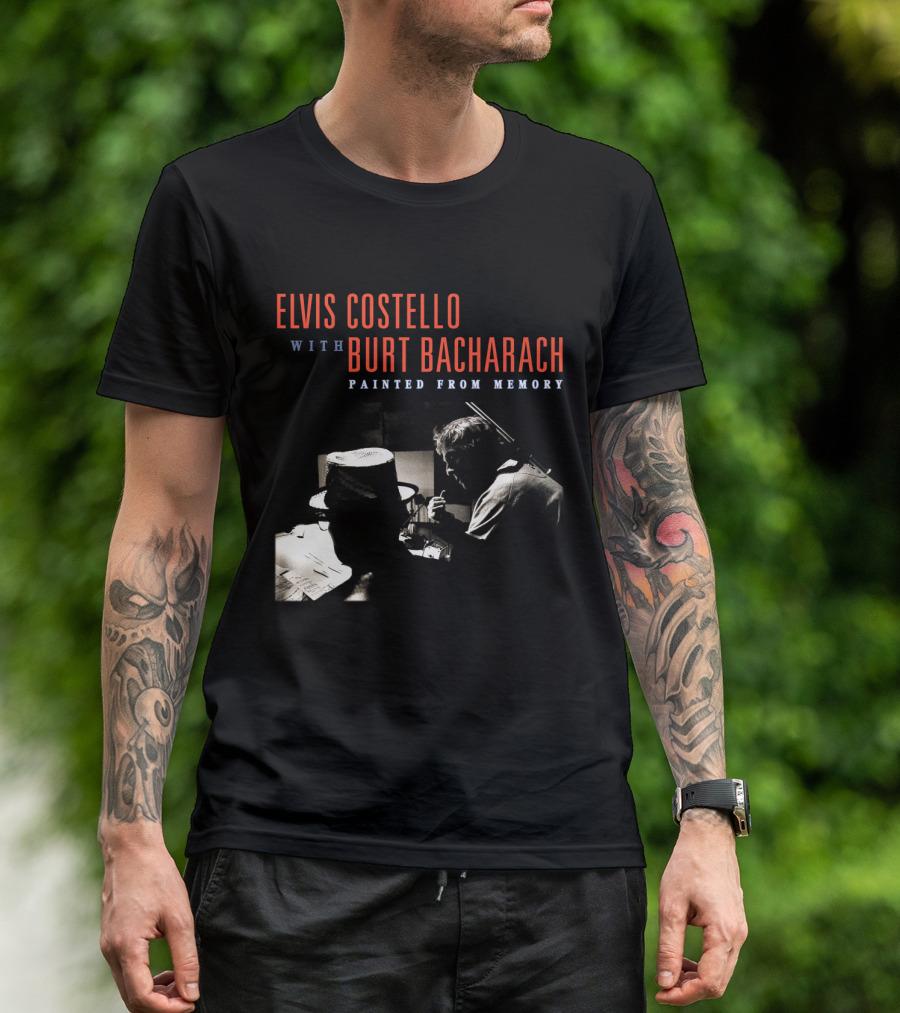 Elvis Costello With Burt Bacharach Painted From Memory T-Shirt