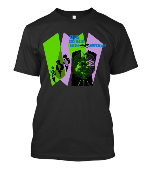Elvis Costello And The Attractions Camera T-Shirt