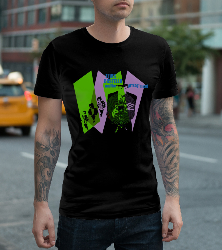 Elvis Costello and the Attractions Camera T-Shirt
