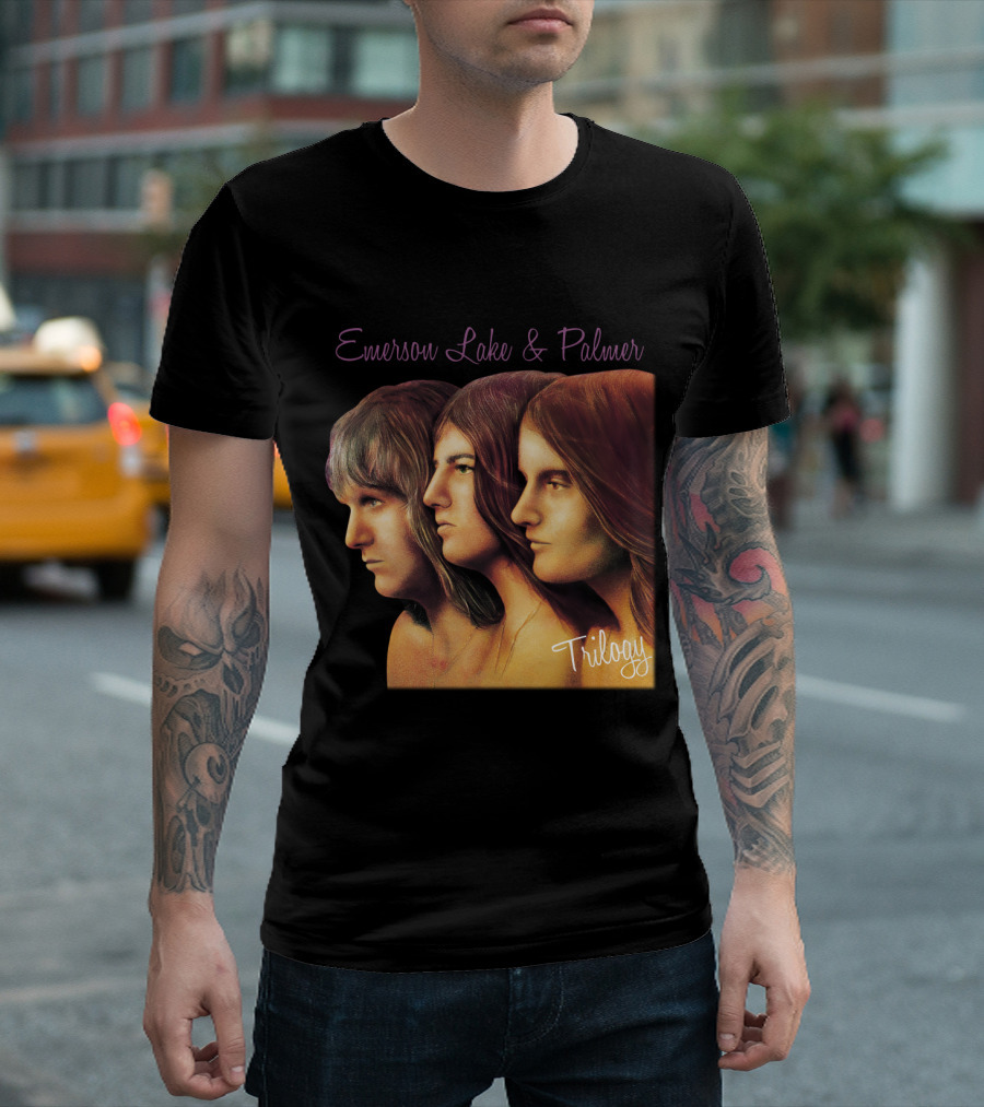 Emerson Lake & Palmer Trilogy Album Cover Art T-Shirt