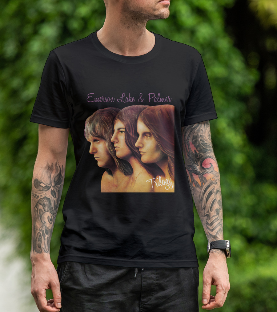 Emerson Lake & Palmer Trilogy Album Cover Art T-Shirt