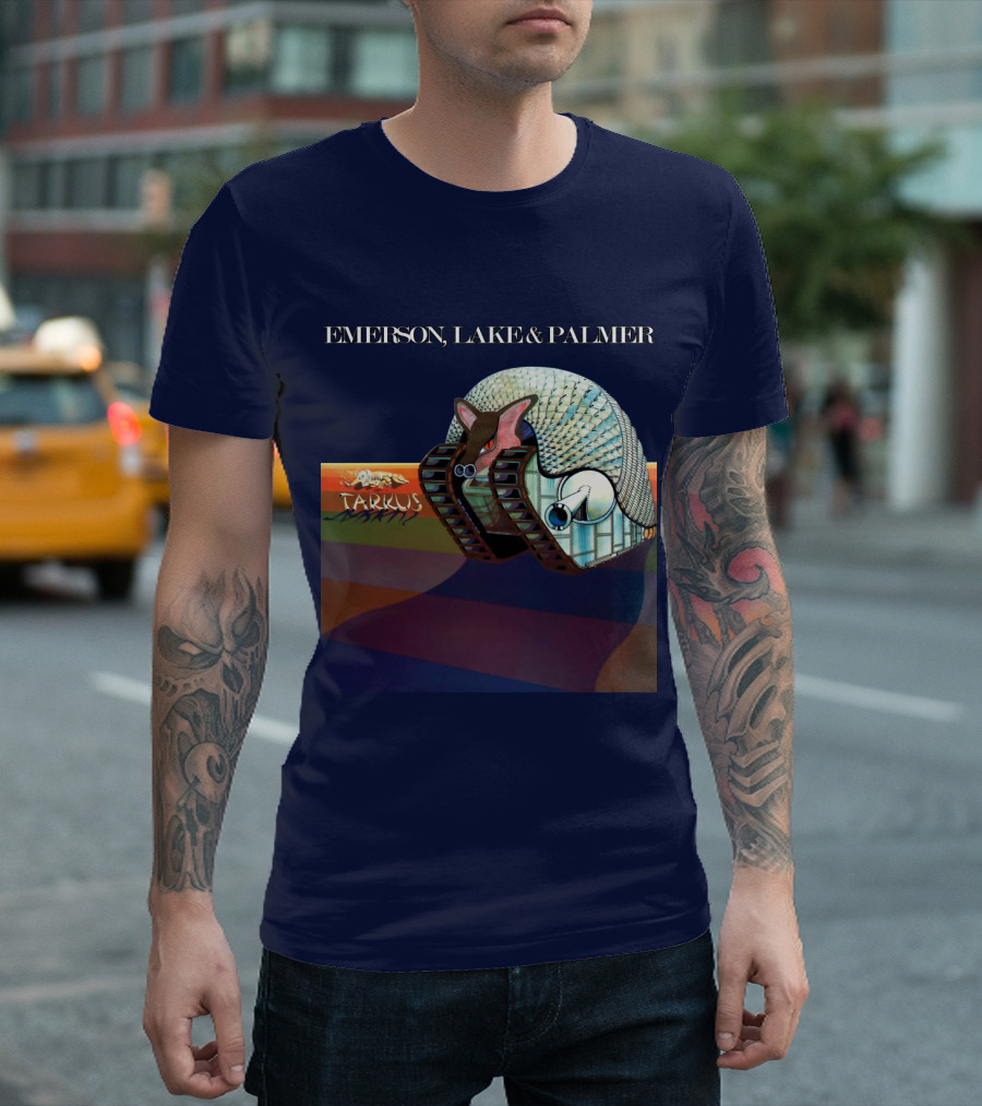 Emerson, Lake And Palmer Tarkus 12 Album Cover T-Shirt