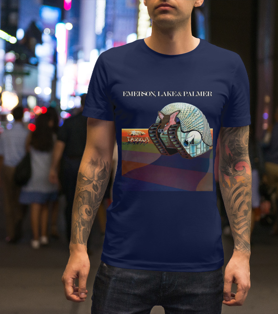 Emerson, Lake And Palmer Tarkus 12 Album Cover T-Shirt
