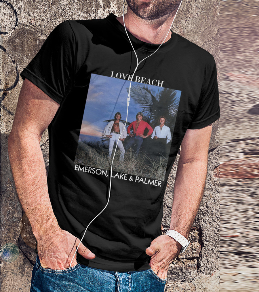 Love Beach Emerson Lake And Palmer Album Cover T-Shirt