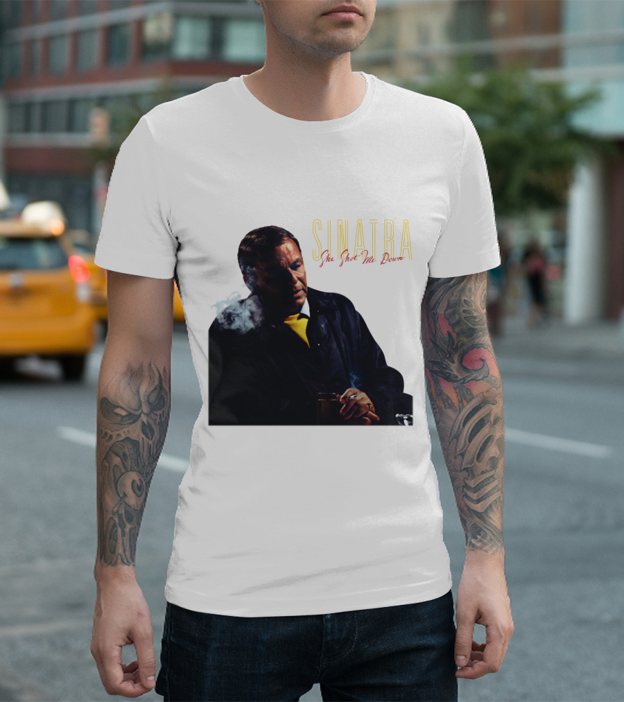 SINATRA She Shot Me Down Smoking Jacket T-Shirt