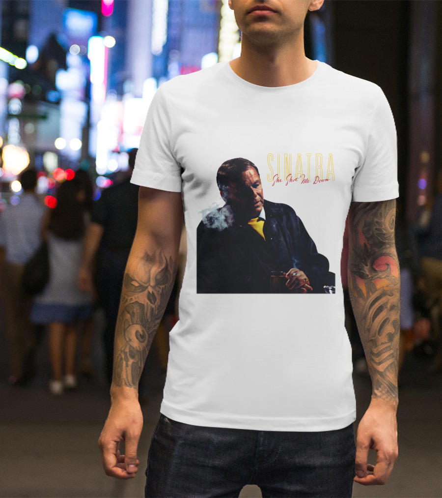 SINATRA She Shot Me Down Smoking Jacket T-Shirt
