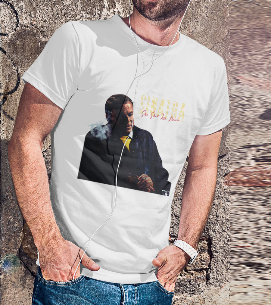 SINATRA She Shot Me Down Smoking Jacket T-Shirt