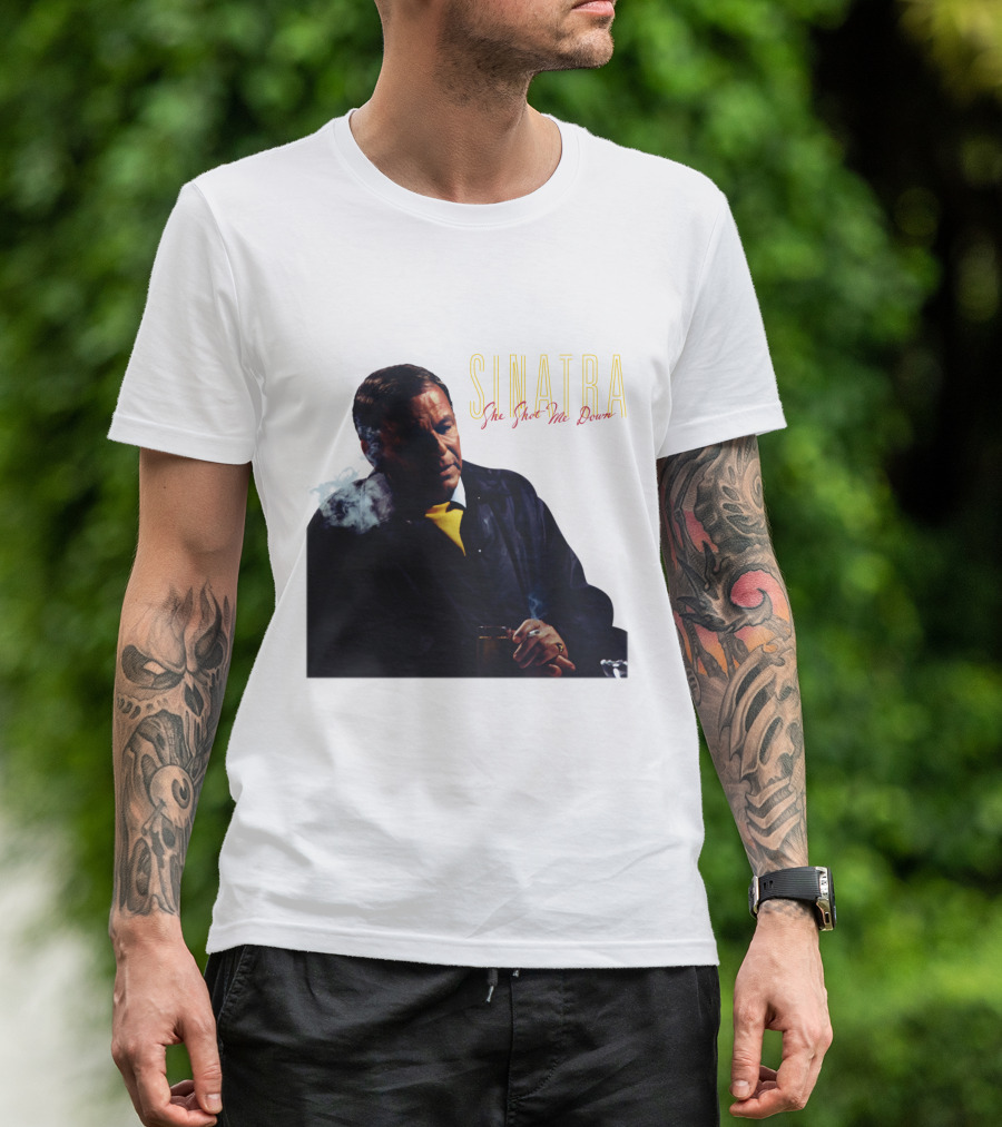 SINATRA She Shot Me Down Smoking Jacket T-Shirt