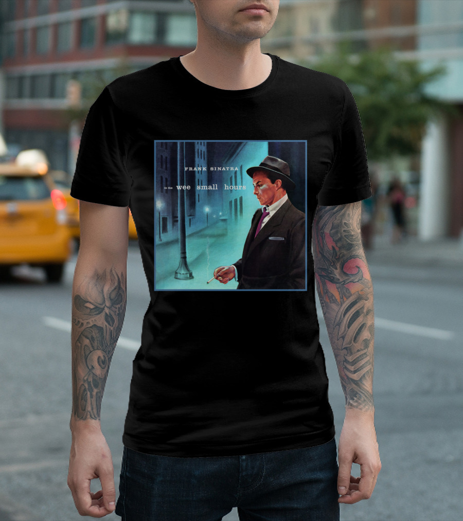 Frank Sinatra In The Wee Small Hours Classic Album Cover Smoking Night Scene T-Shirt