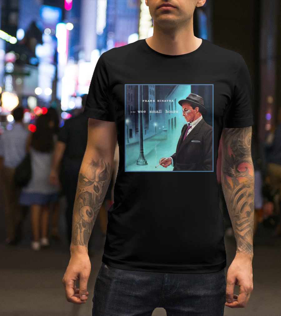 Frank Sinatra In The Wee Small Hours Classic Album Cover Smoking Night Scene T-Shirt