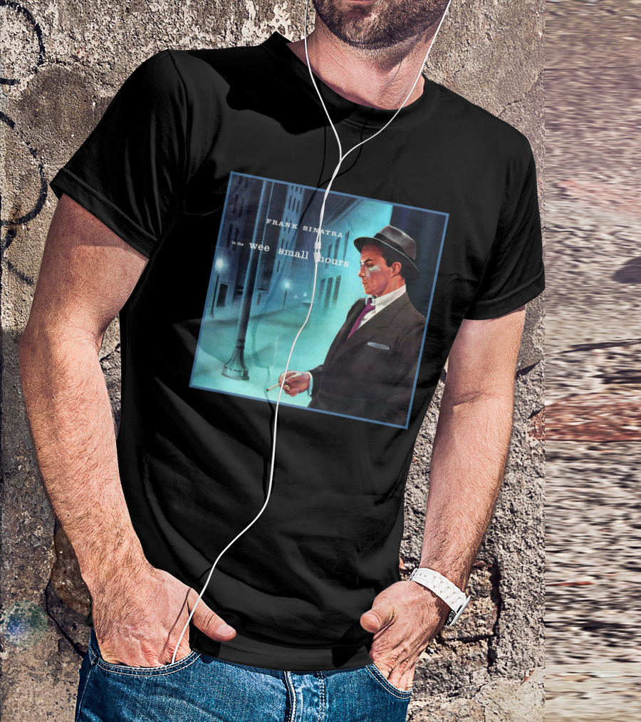 Frank Sinatra In The Wee Small Hours Classic Album Cover Smoking Night Scene T-Shirt