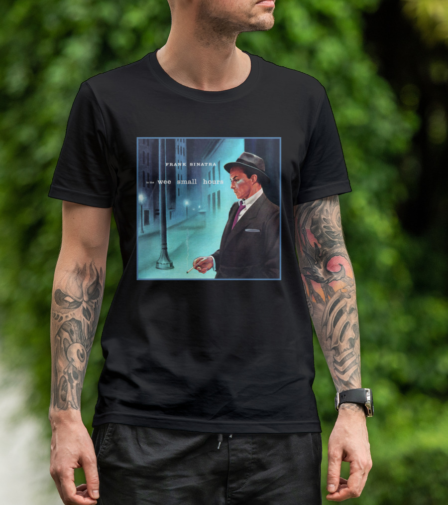 Frank Sinatra In The Wee Small Hours Classic Album Cover Smoking Night Scene T-Shirt