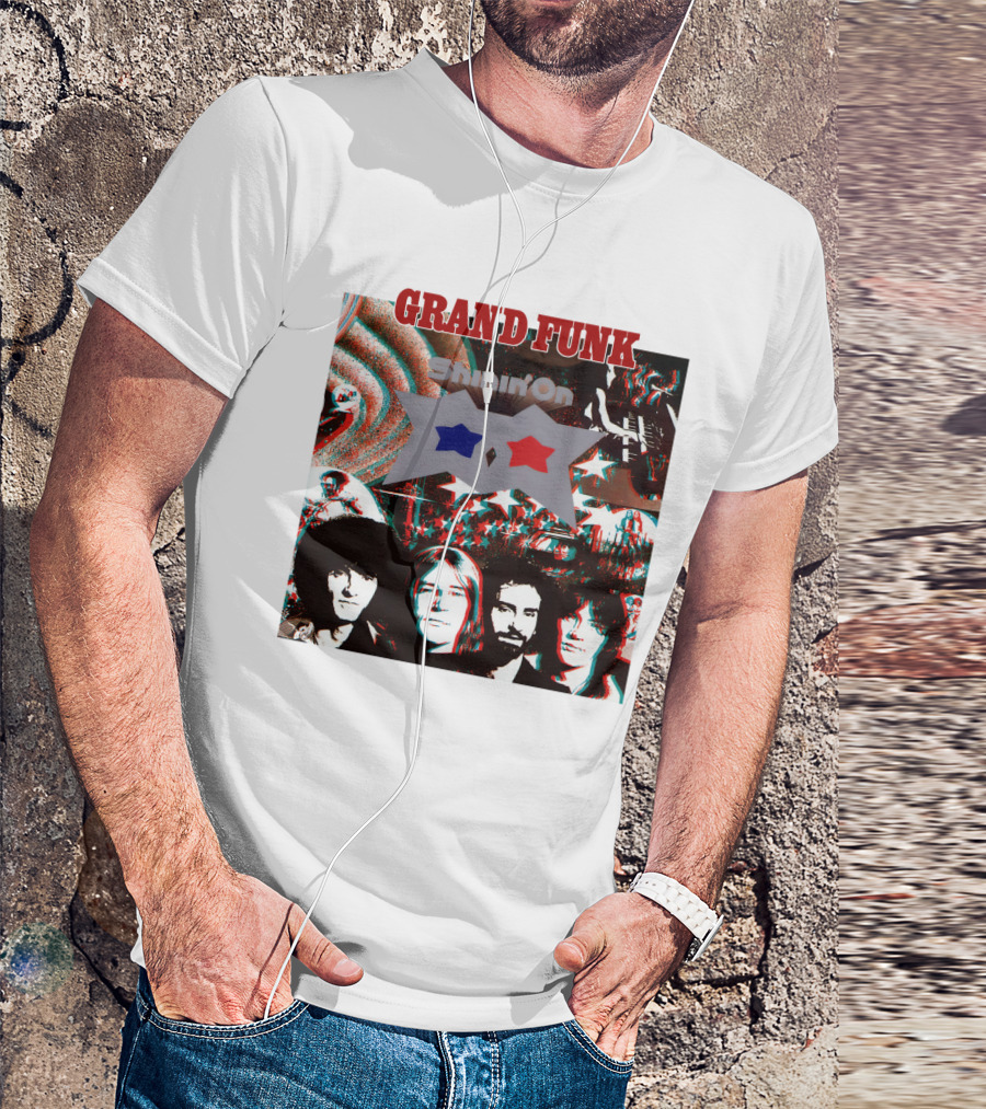 Grand Funk Shinin' On Album Cover Collage 04 T-Shirt