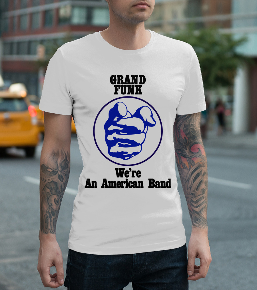 Grand Funk We're An American Band Vintage Fist T-Shirt