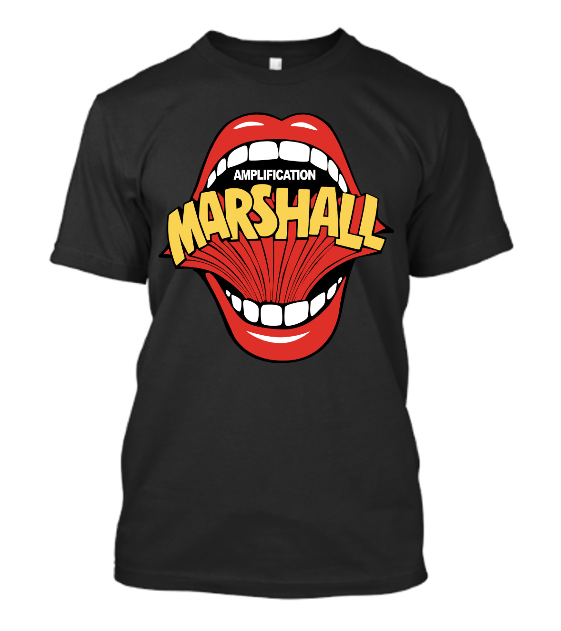 Marshall Amplification Mouth Graphic Vintage Style T-Shirt