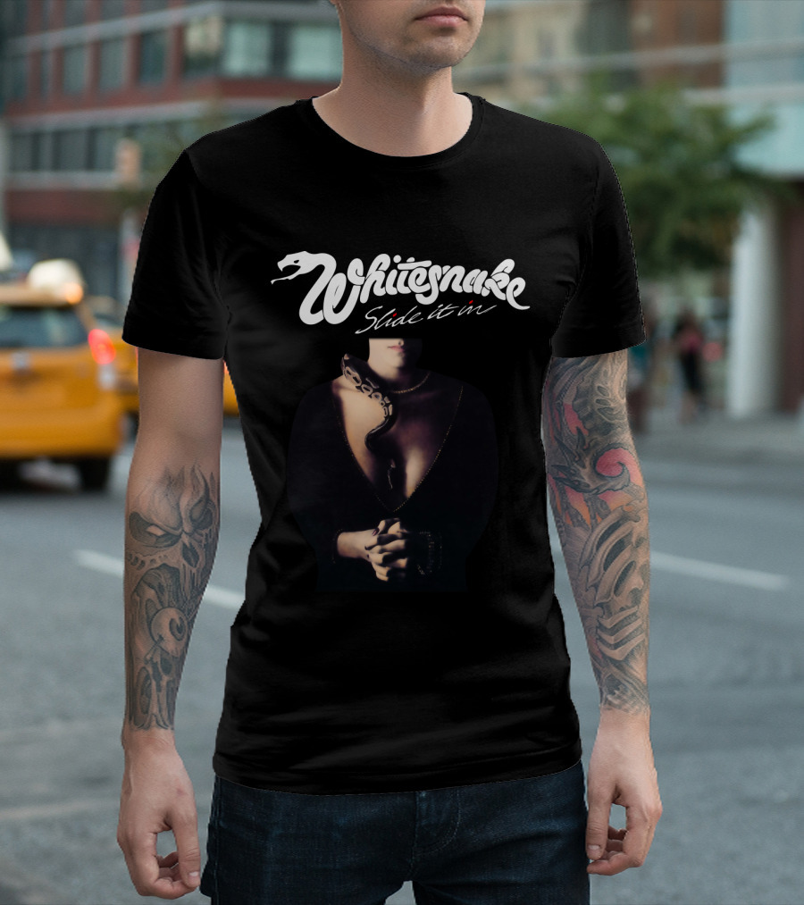 Whitesnake Slide It In 1984 Album Cover Snake T-Shirt
