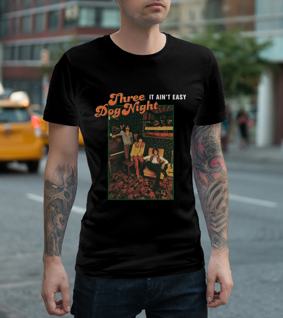 Three Dog Night It Ain't Easy Retro Band Photo T-Shirt