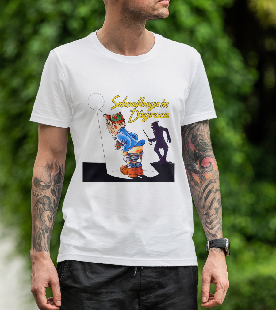 TKK 02 Schoolboys In Disgrace Animation Style Illustration With Shadow Scene T-Shirt