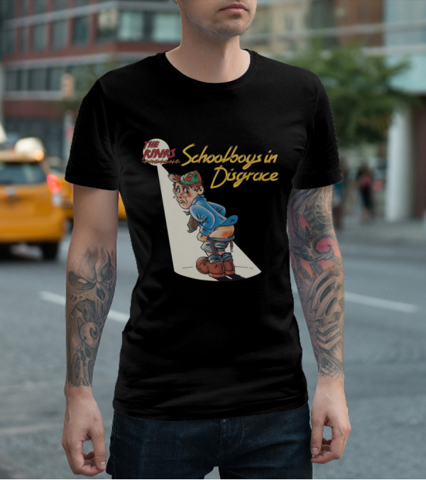The Kinks Schoolboys In Disgrace Mischievous Cartoon T-Shirt