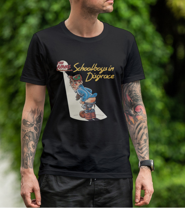 The Kinks Schoolboys In Disgrace Mischievous Cartoon T-Shirt