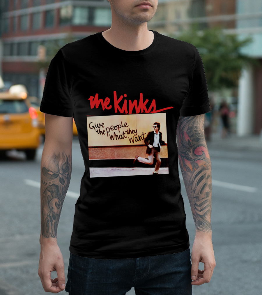The Kinks Give the People What They Want Running Man Image T-Shirt