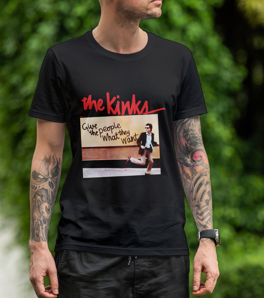 The Kinks Give The People What They Want Running Man Image T-Shirt
