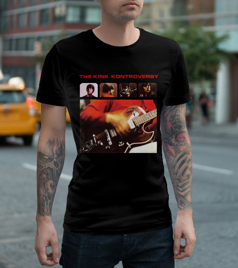 The Kink Kontroversy Album Cover Guitar Photography T-Shirt