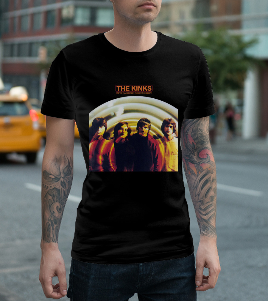 The Kinks Are The Village Green Preservation Society Album Cover With Band Members Tkk T-Shirt