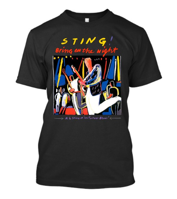 STING Bring On The Night M. Le Sting Et Les Tortues Bleus T-Shirt