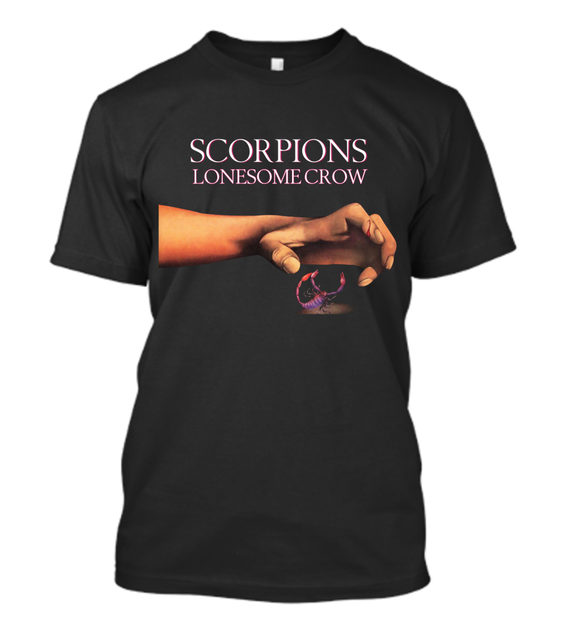 Scorpions Lonesome Crow Album Artwork Hands And Scorpion T-Shirt