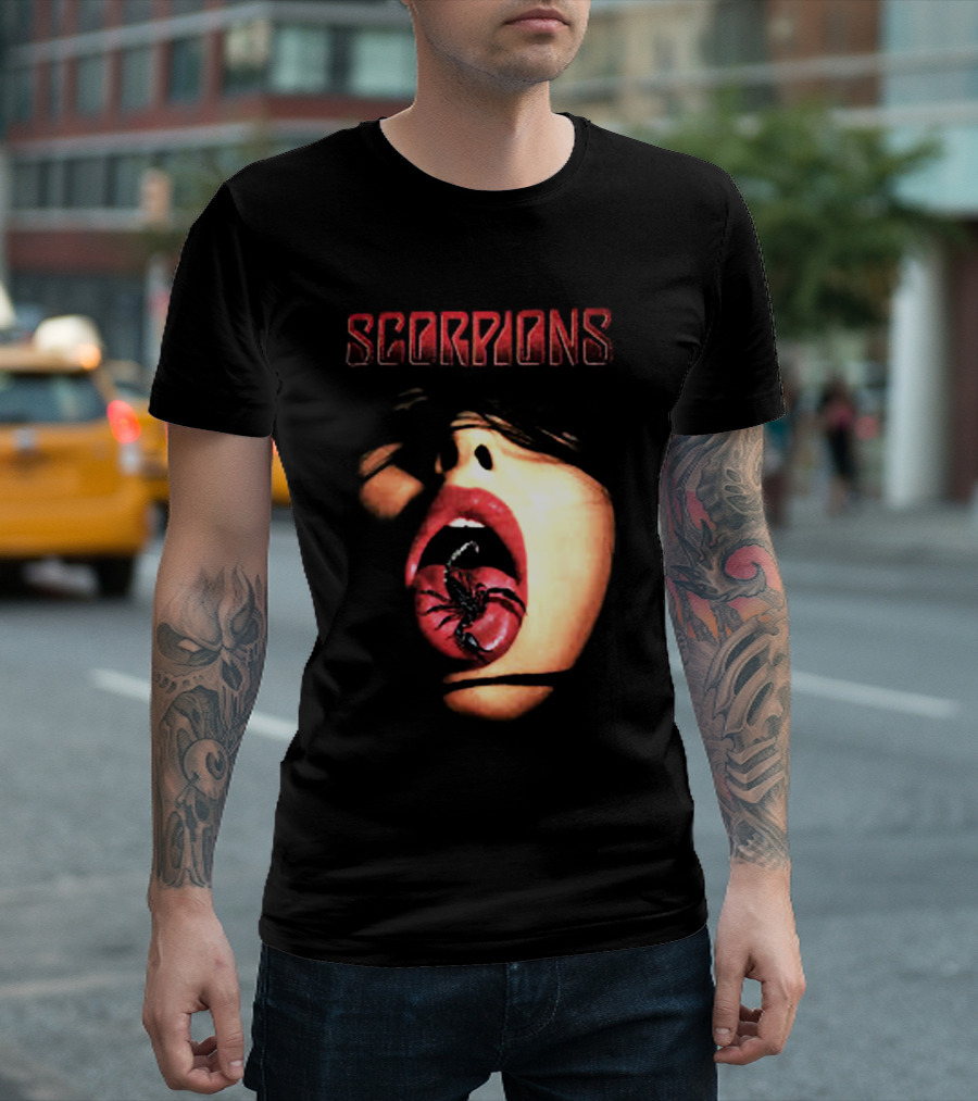 SCORPIONS Face and Mouth with Scorpion T-Shirt