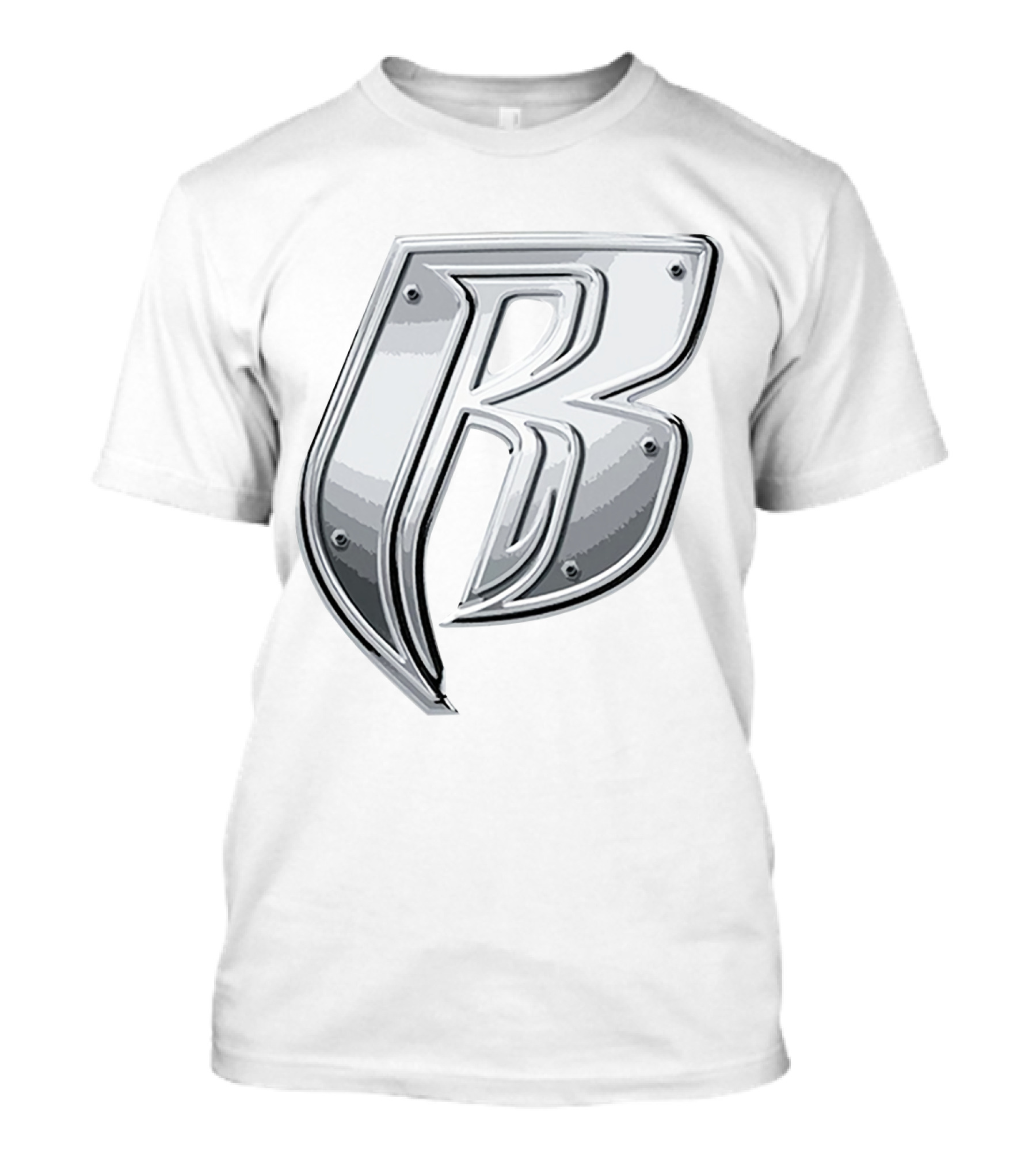 'RRD Chrome Metallic Letter B Logo' T-Shirt
