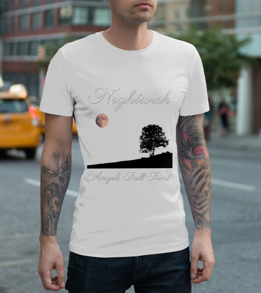 Nightwish Angels Fall First Moon And Tree T-Shirt