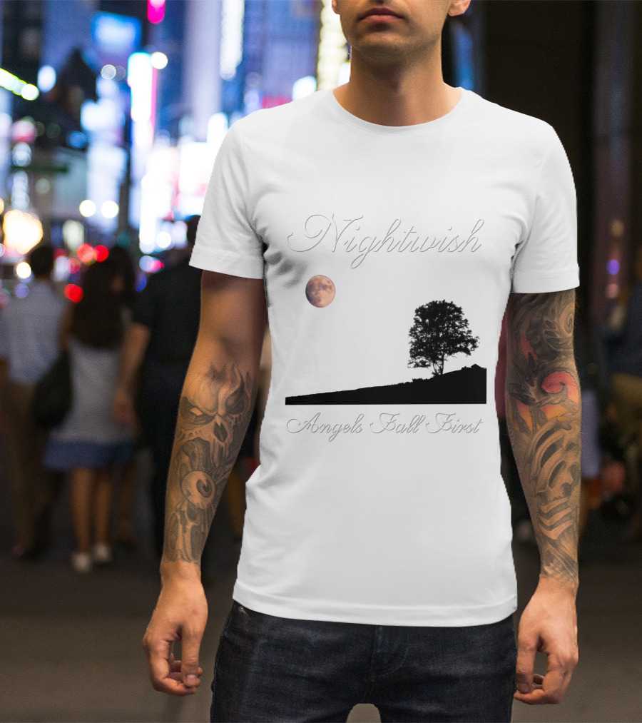 Nightwish Angels Fall First Moon And Tree T-Shirt