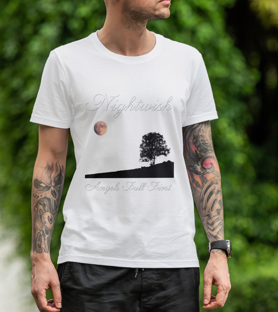 Nightwish Angels Fall First Moon And Tree T-Shirt