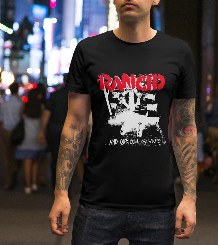Rancid .And Out Come The Wolves Album Cover T-Shirt
