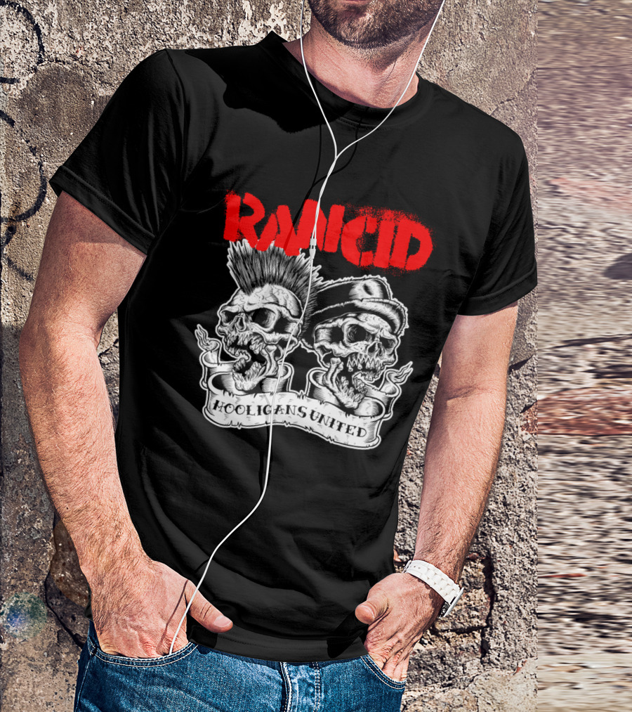 Rancid Hooligans United Skulls Rcd T-Shirt