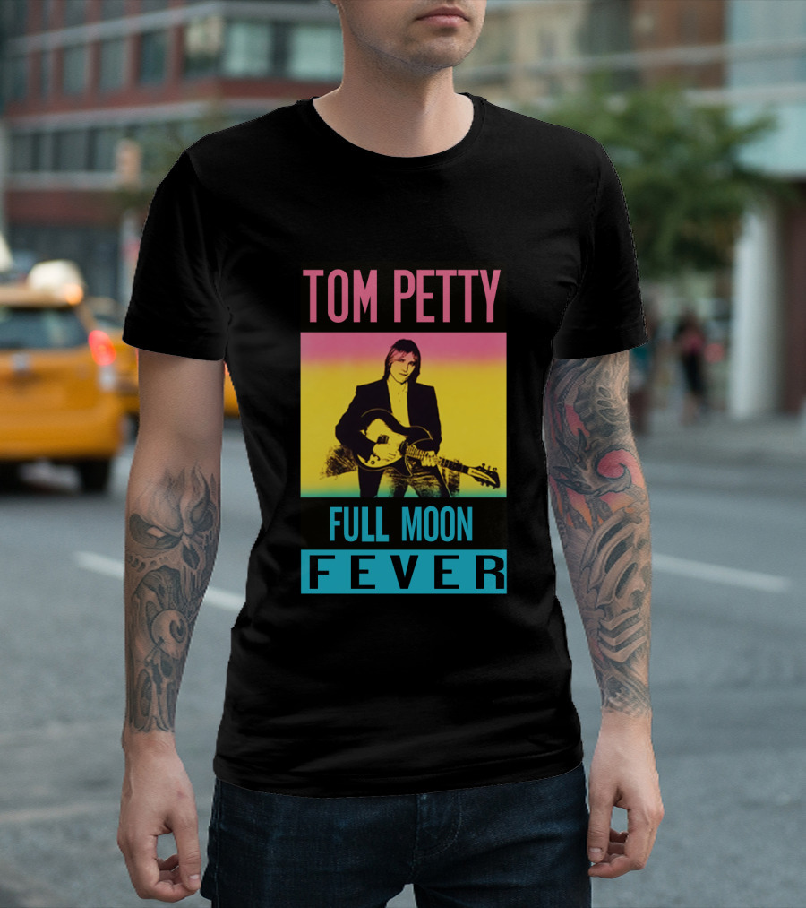 TOM PETTY FULL MOON FEVER Retro Music Poster TPT 07 T-Shirt
