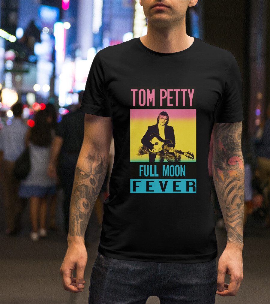 Tom Petty Full Moon Fever Retro Music Poster Tpt 07 Multicolor T-Shirt