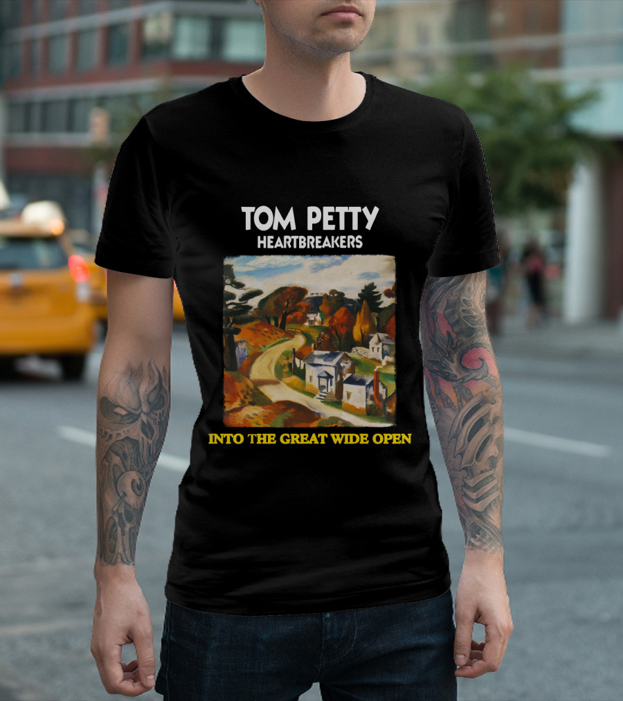 Tom Petty Heartbreakers Into The Great Wide Open Road Scenic Landscape T-Shirt