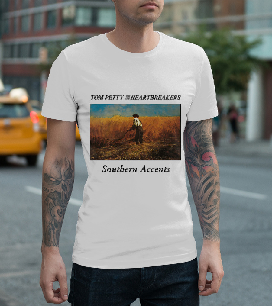 Tom Petty And The Heartbreakers Southern Accents Album Cover Wheat Field Scene T-Shirt