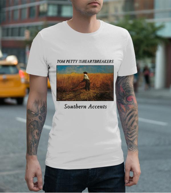 Tom Petty And The Heartbreakers Southern Accents Album Cover Wheat Field Scene T-Shirt