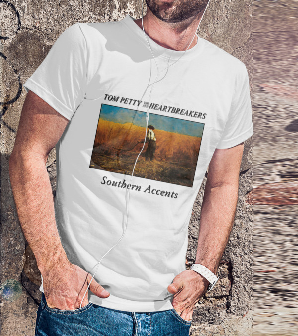 Tom Petty And The Heartbreakers Southern Accents Album Cover Wheat Field Scene T-Shirt