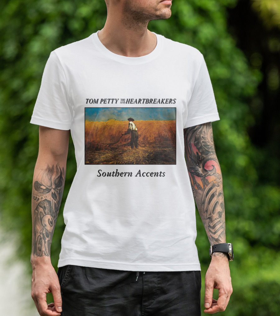 Tom Petty And The Heartbreakers Southern Accents Album Cover Wheat Field Scene T-Shirt
