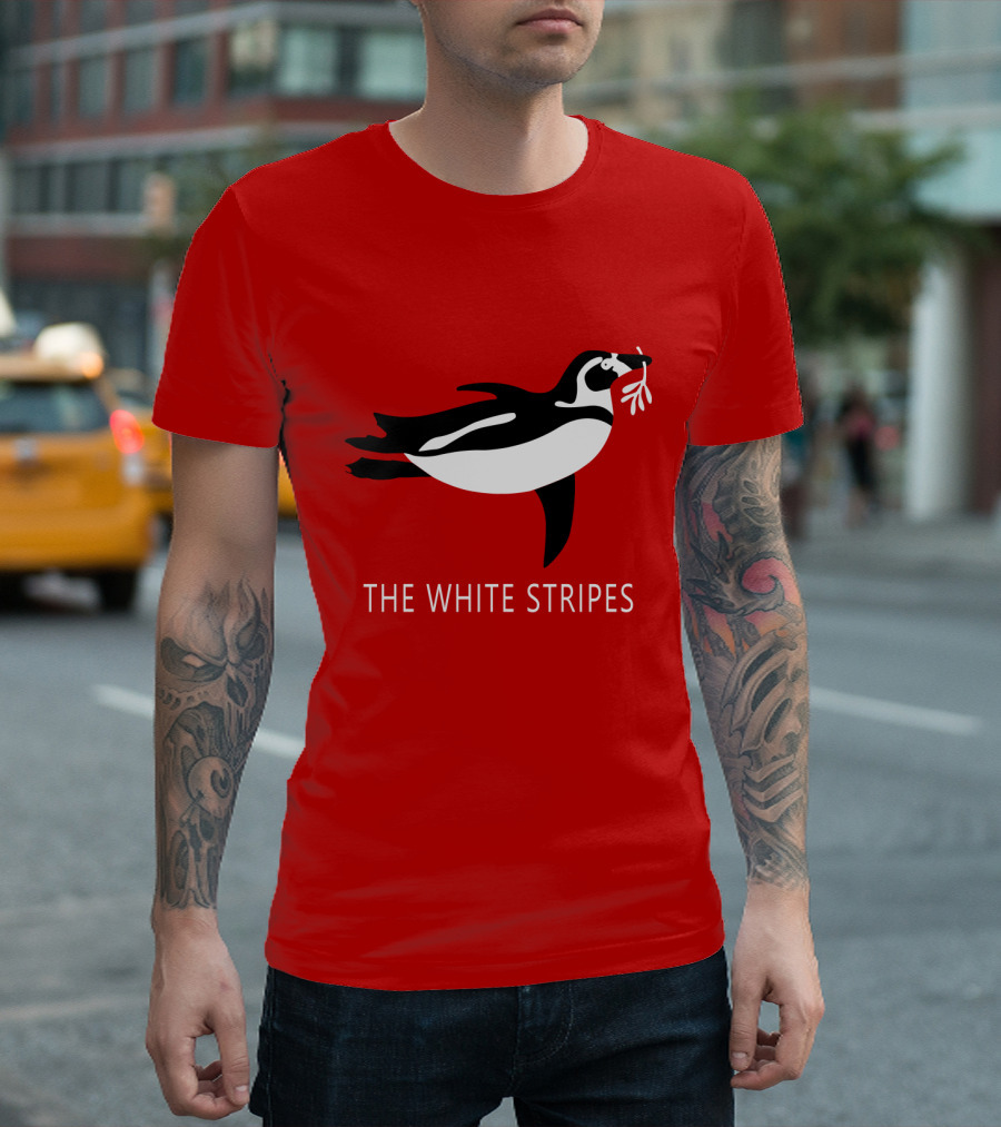 The White Stripes TWS 03 Red Penguin T-Shirt